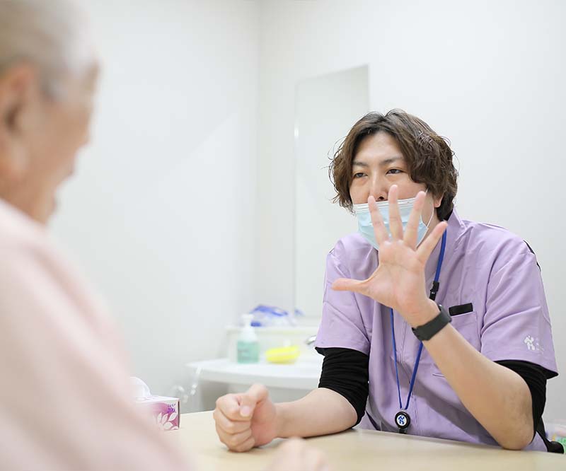 言語療法の様子